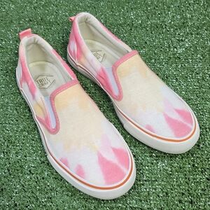 True Craft ' Prize ' Sunsoaked Tie-Dye Canvas Casual Slip-Ins Size 6.5